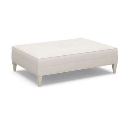 Paul Robert 60 Wide Rectangle Standard Ottoman With Tapered Leg