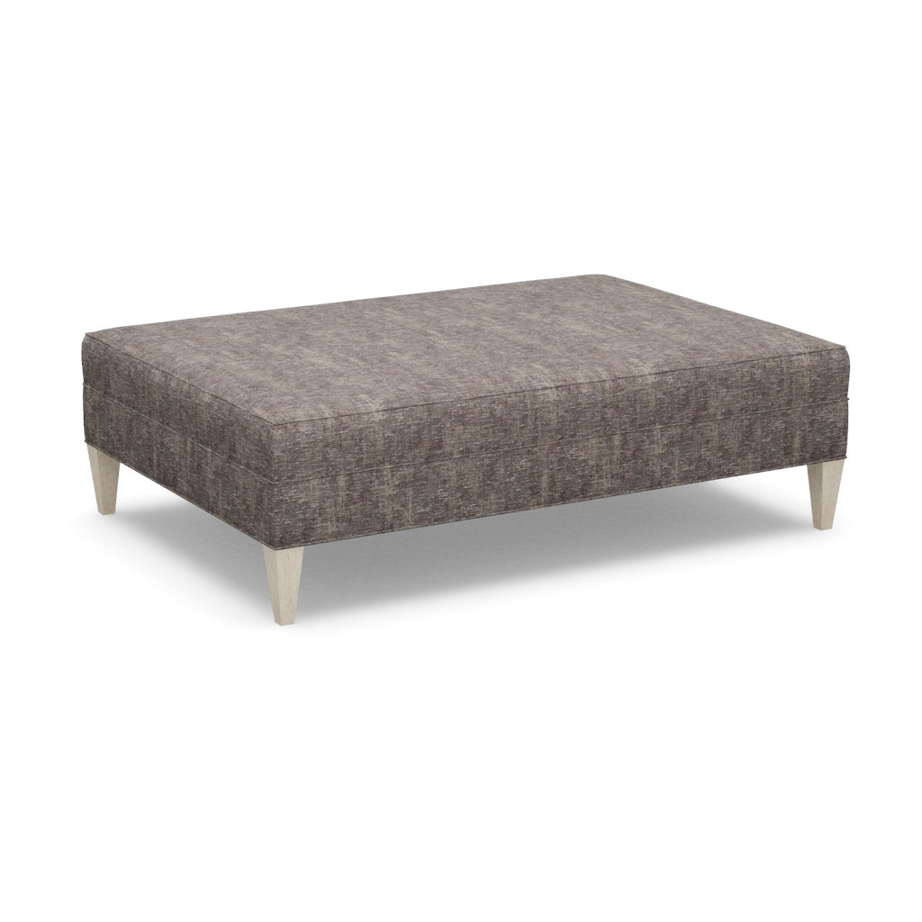 Paul Robert 60 Wide Rectangle Standard Ottoman With Tapered Leg