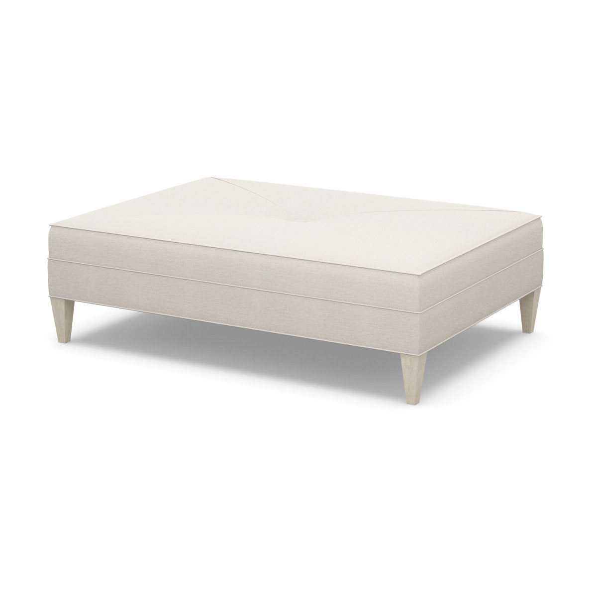 Paul Robert 60 Wide Rectangle Standard Ottoman With Tapered Leg