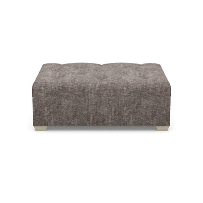 Paul Robert 54 Wide Tufted Rectangle Standard Ottoman With Tapered Foot
