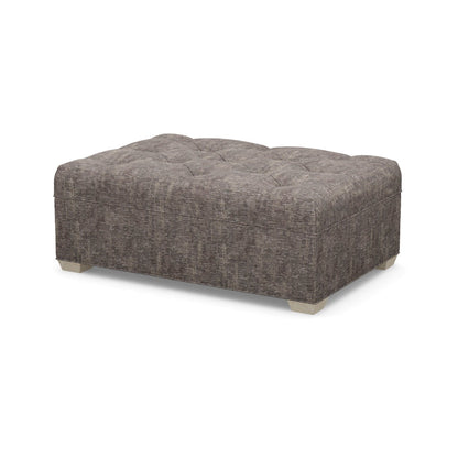 Paul Robert 54 Wide Tufted Rectangle Standard Ottoman With Tapered Foot