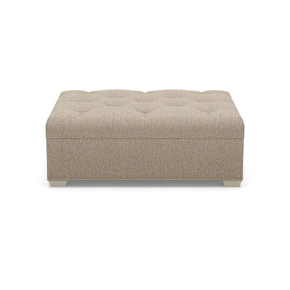 Paul Robert 54 Wide Tufted Rectangle Standard Ottoman With Tapered Foot