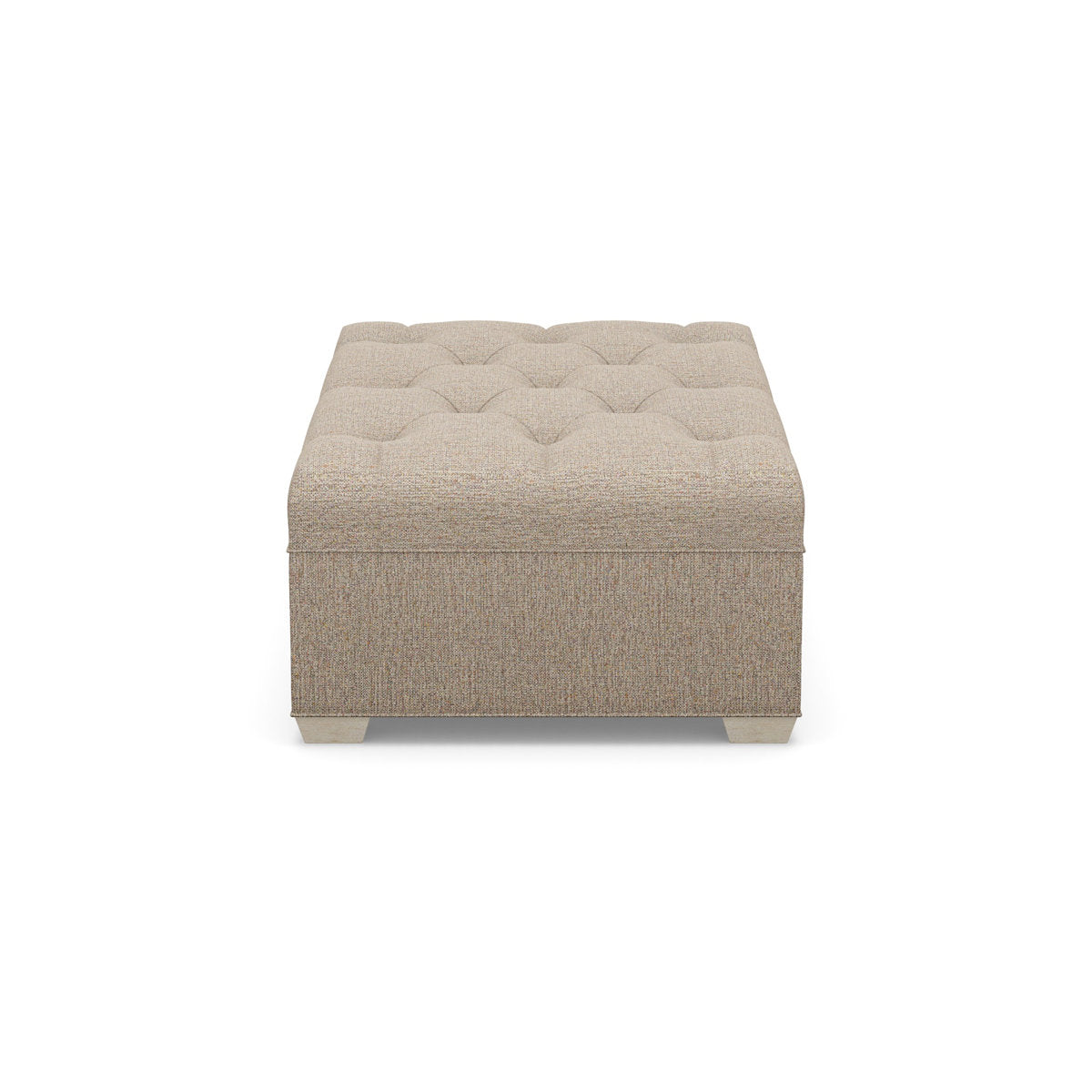 Paul Robert 54 Wide Tufted Rectangle Standard Ottoman With Tapered Foot