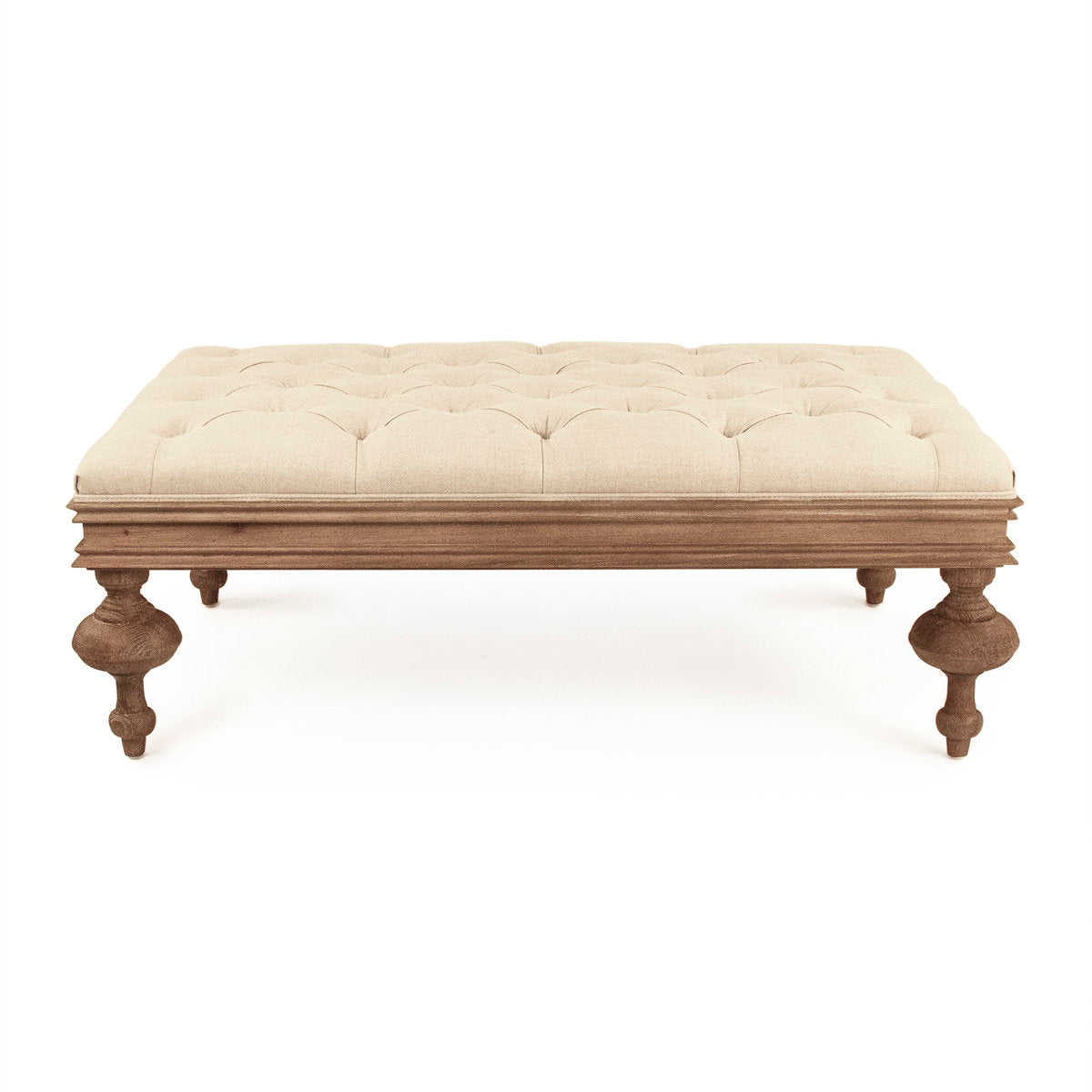Zentique 4575 Tufted Rectangle Cocktail Ottoman