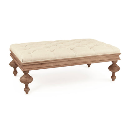 Zentique 4575 Tufted Rectangle Cocktail Ottoman