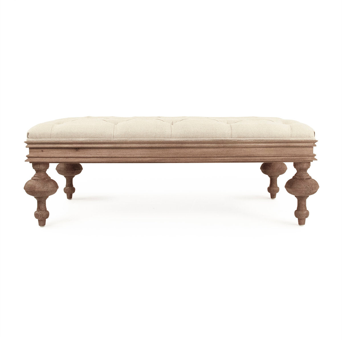 Zentique 4575 Tufted Rectangle Cocktail Ottoman