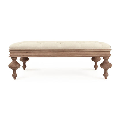 Zentique 4575 Tufted Rectangle Cocktail Ottoman