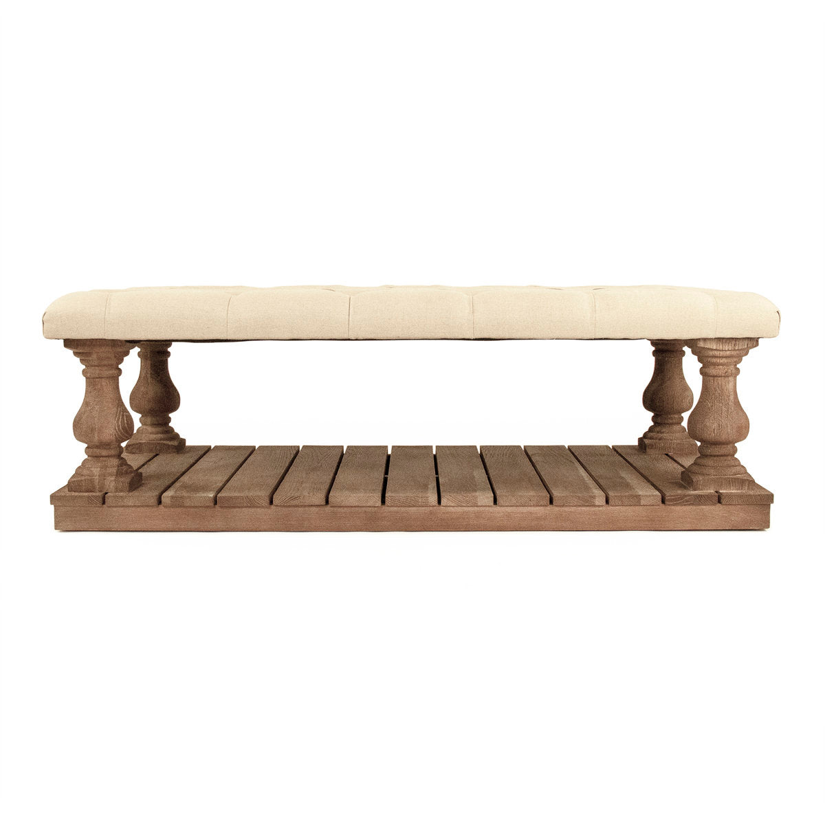 Zentique 55 Tufted Rectangle With Storage Ottoman
