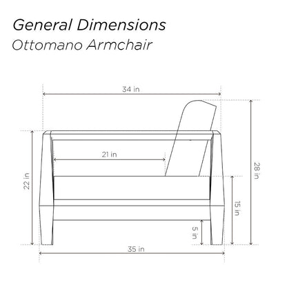 Robert Allen Ottomano Armchair