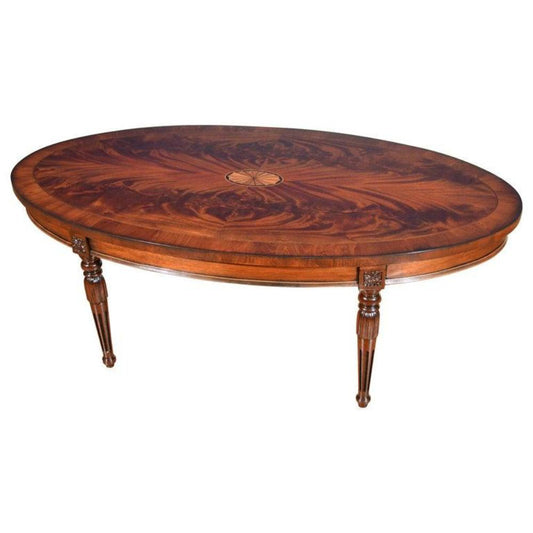 Leighton Hall Furniture Oval Cocktail Table
