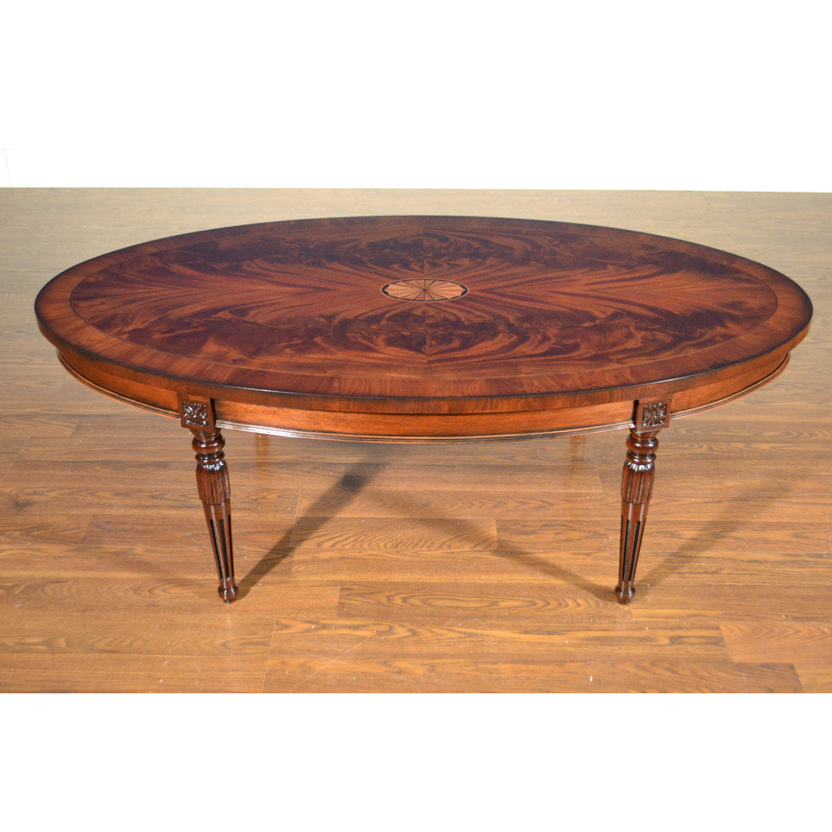Leighton Hall Furniture Oval Cocktail Table