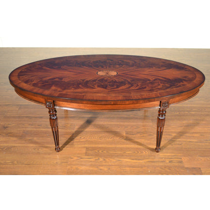 Leighton Hall Furniture Oval Cocktail Table