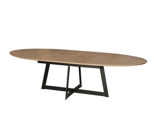 Michel Ferrand Butterfly Leaf Trestle Dining Table