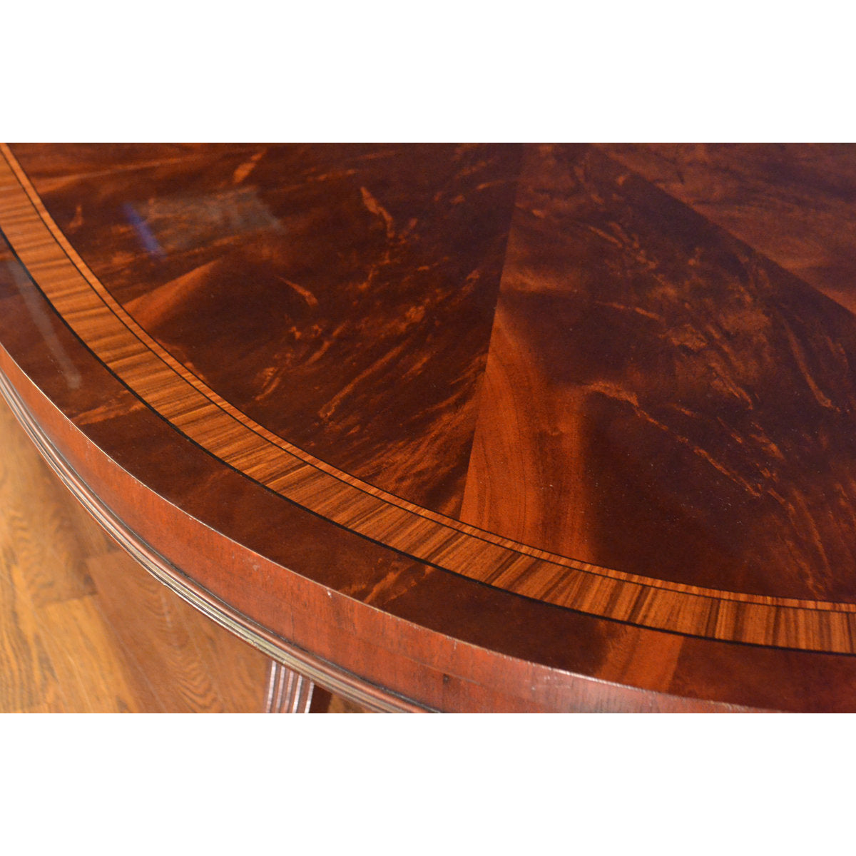 Leighton Hall Furniture Extendable Pedestal Dining Table