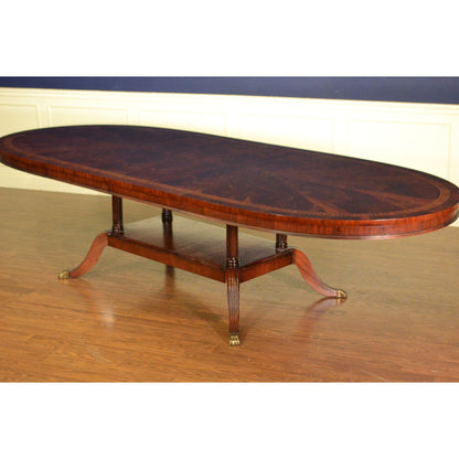 Leighton Hall Furniture Extendable Pedestal Dining Table