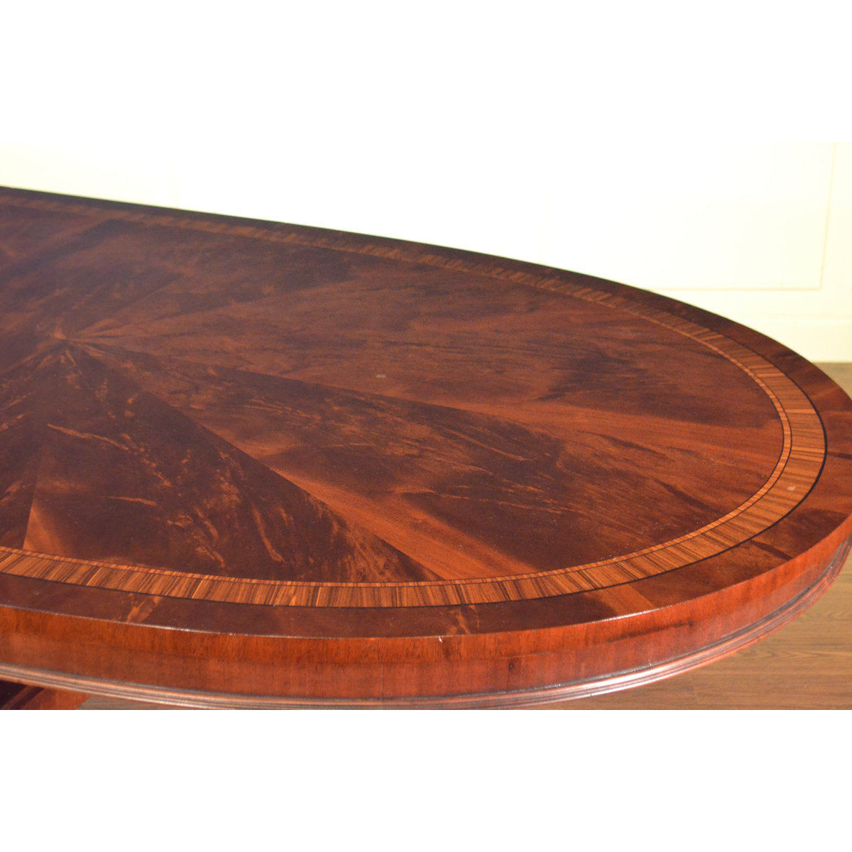 Leighton Hall Furniture Extendable Pedestal Dining Table