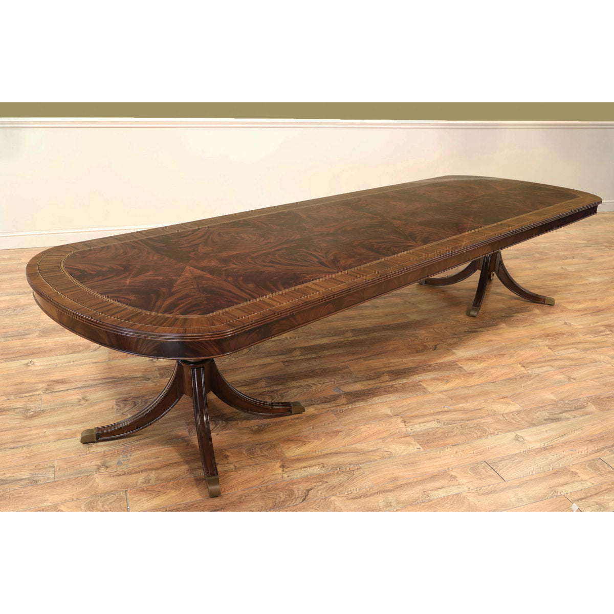 Oval Mahogany Wood Dining Table