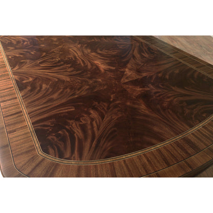 Oval Mahogany Wood Dining Table
