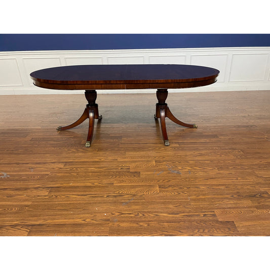 Oval Mahogany Wood Dining Table