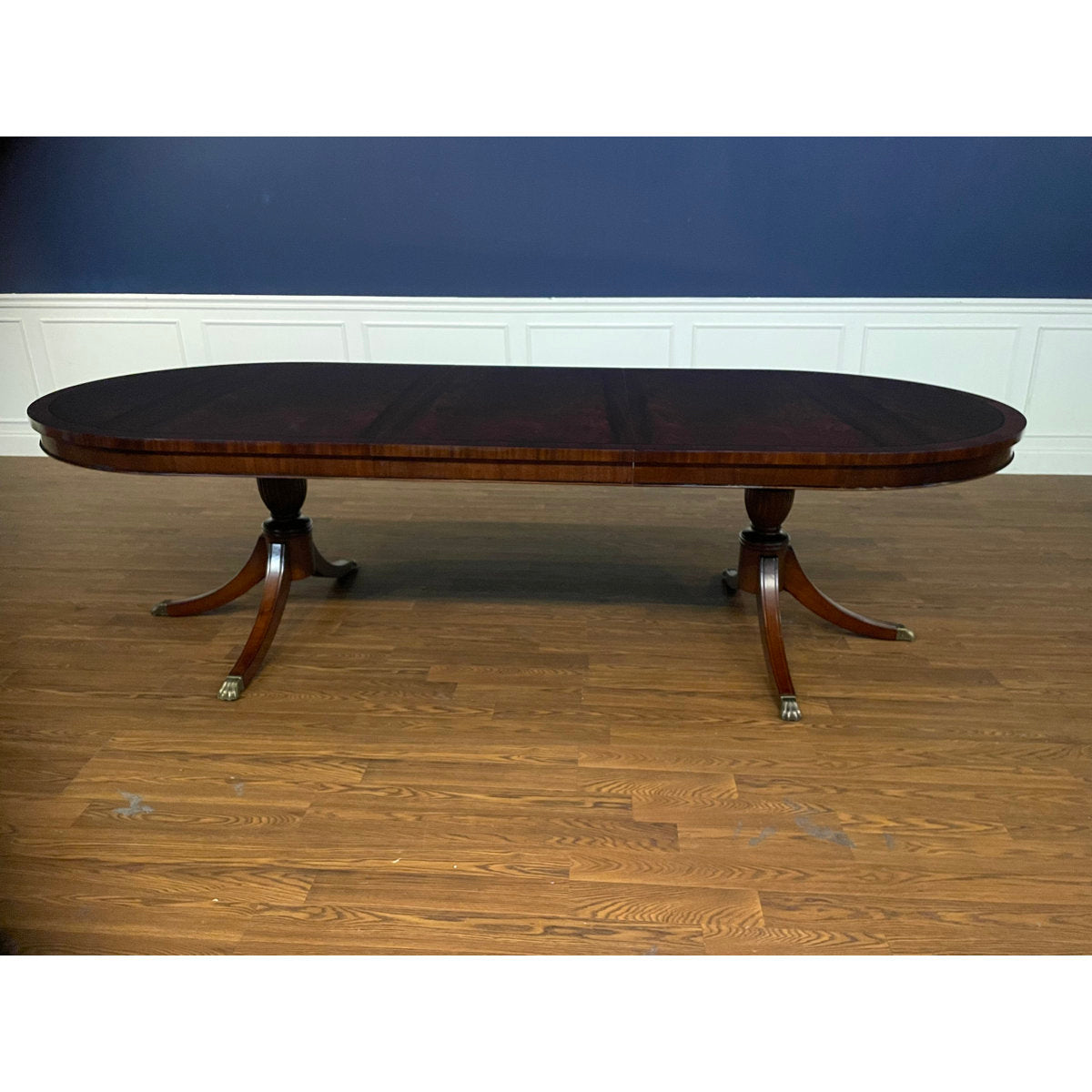 Oval Mahogany Wood Dining Table