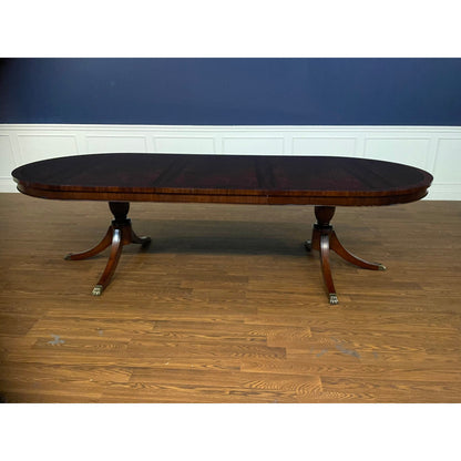 Oval Mahogany Wood Dining Table