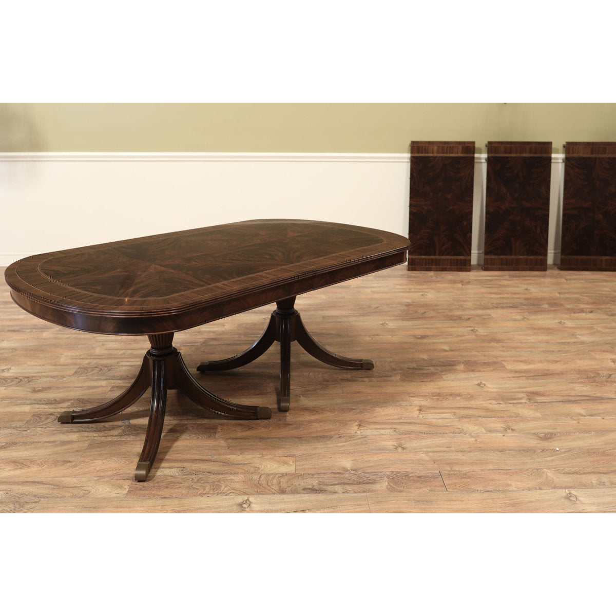 Oval Mahogany Wood Dining Table