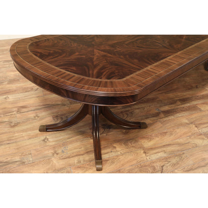 Oval Mahogany Wood Dining Table