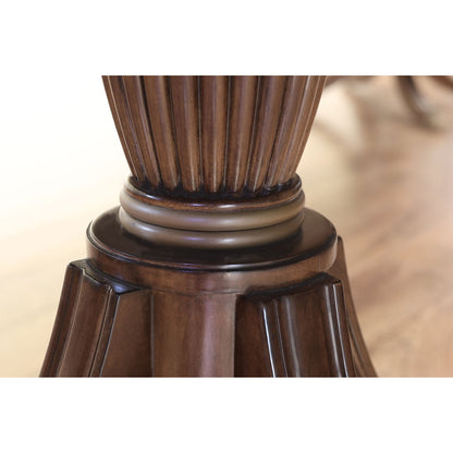 Oval Mahogany Wood Dining Table