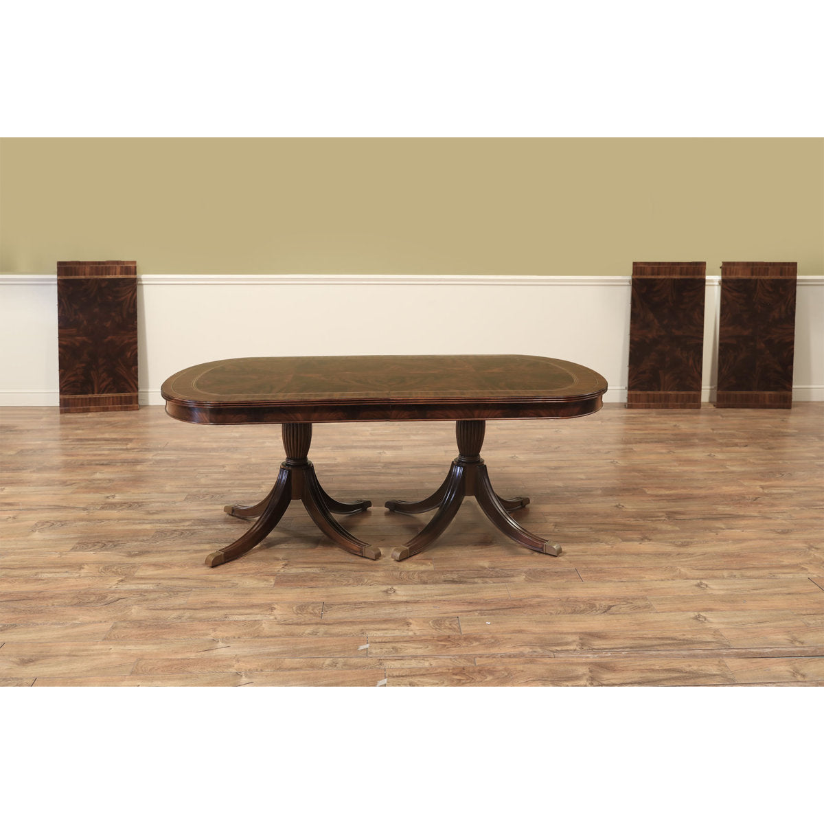 Oval Mahogany Wood Dining Table