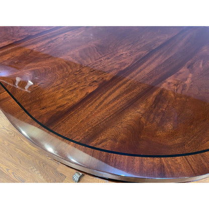 Oval Mahogany Wood Dining Table