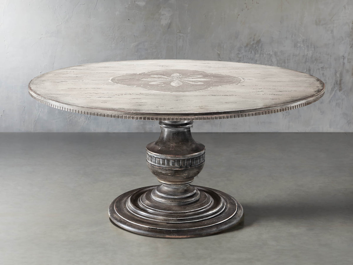 Florence Center Floral Bell’Arte Round Dining Table
