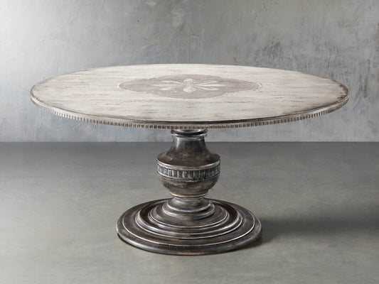 Florence Center Floral Bell’Arte Round Dining Table