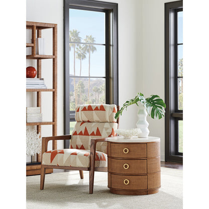 Palm Desert Banning Raffia Round Lamp Table