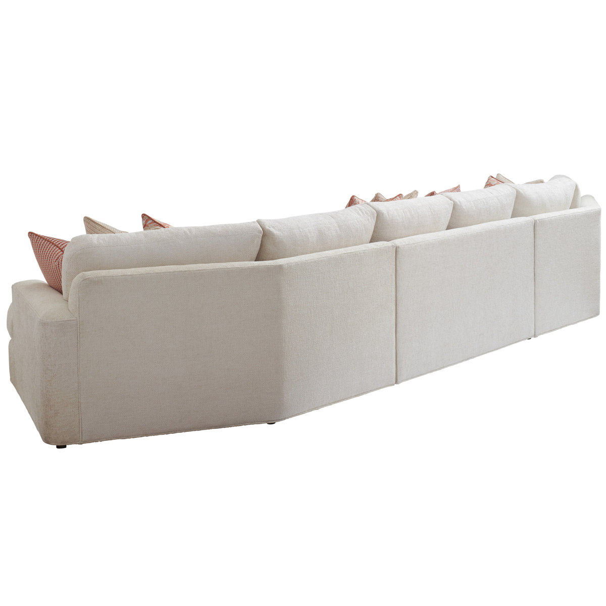 Palm Desert Lansing 3 - Piece Curved Upholstered Corner Sectional