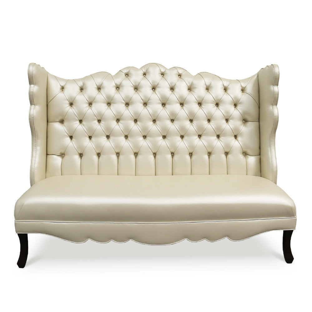 Haute House Home Pantages Faux Leather Bench