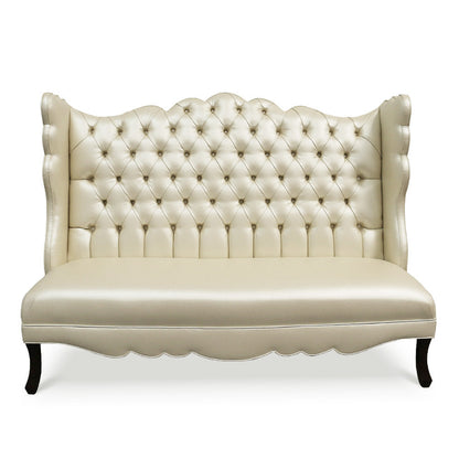 Haute House Home Pantages Faux Leather Bench