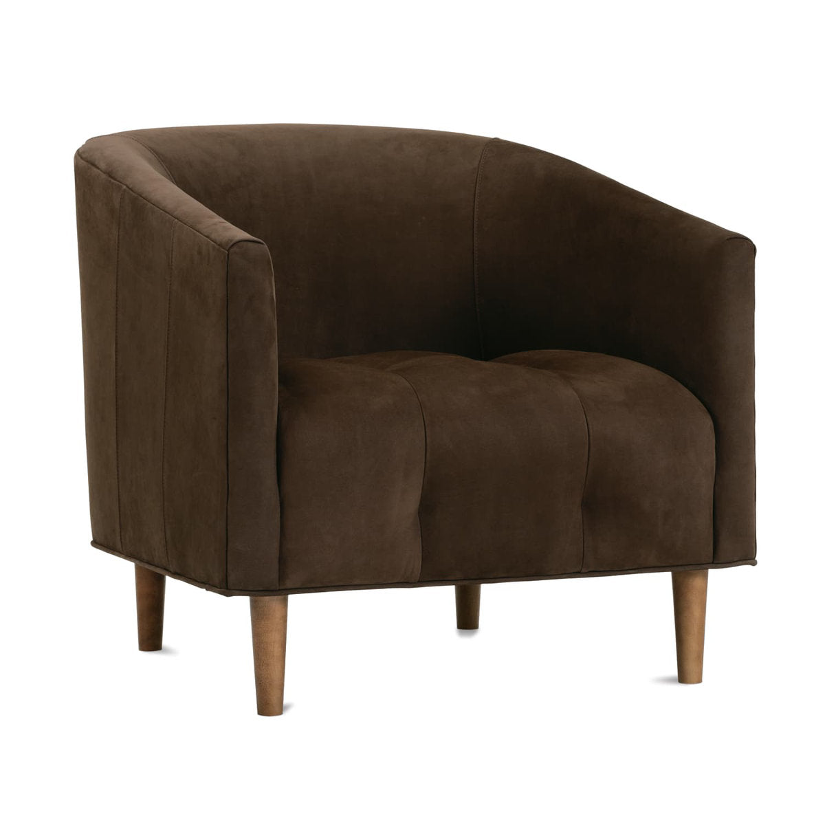 Pate Dark Chocolate Leather Chair
