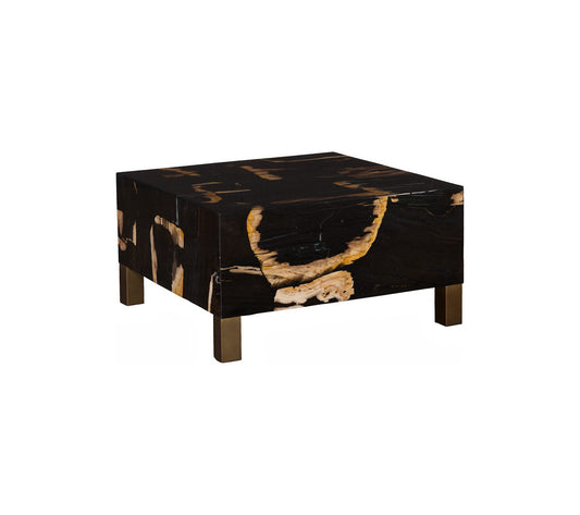 Petramosaic Coffee Table, With Brass Legs