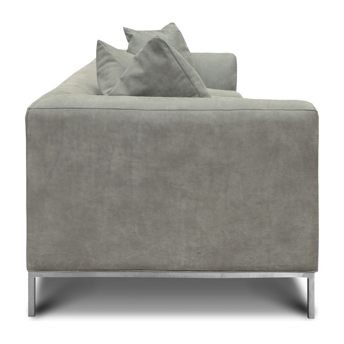 Eleanor Rigby Pia 107 Genuine Leather Tuxedo Arm Sofa