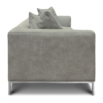 Eleanor Rigby Pia 107 Genuine Leather Tuxedo Arm Sofa