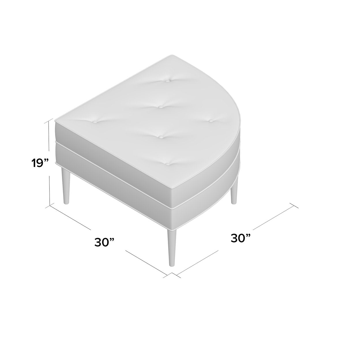 Piece Of Cake Wedge Ottoman