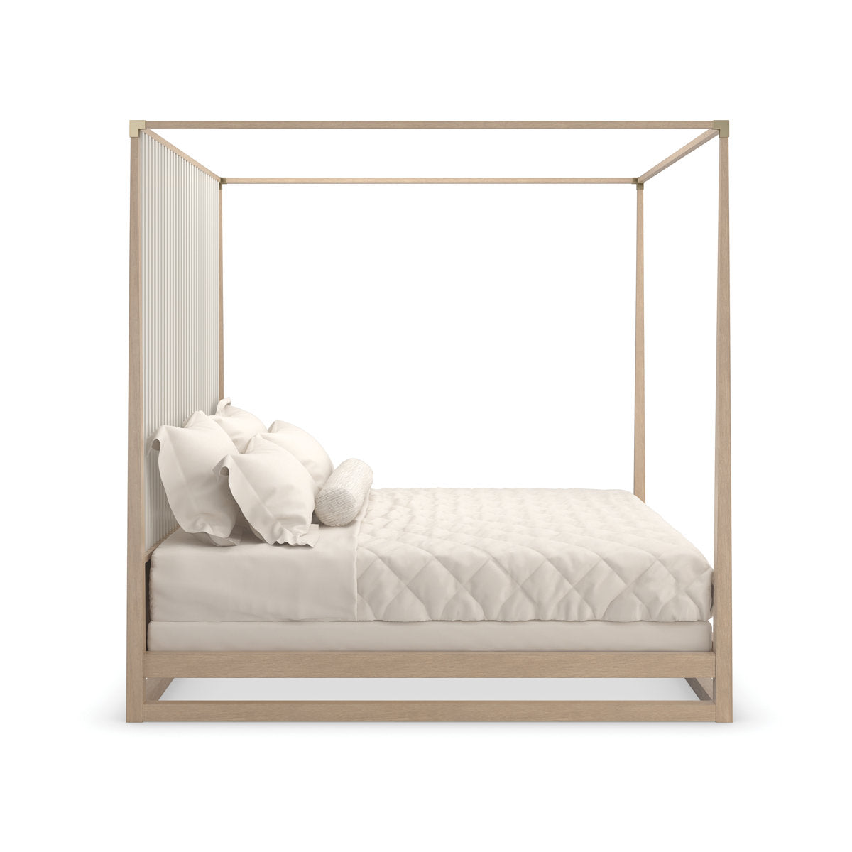 Caracole Pinstripe Solid Wood Bed