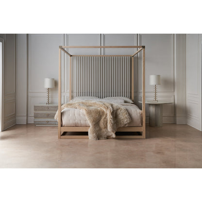 Caracole Pinstripe Solid Wood Bed