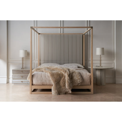 Caracole Pinstripe Solid Wood Bed