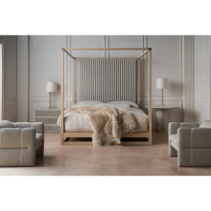 Caracole Pinstripe Solid Wood Bed
