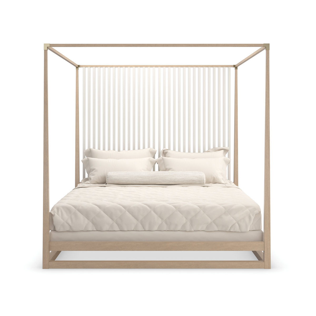 Caracole Pinstripe Solid Wood Bed