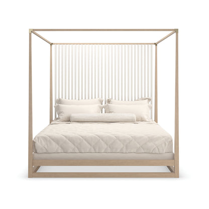 Caracole Pinstripe Solid Wood Bed