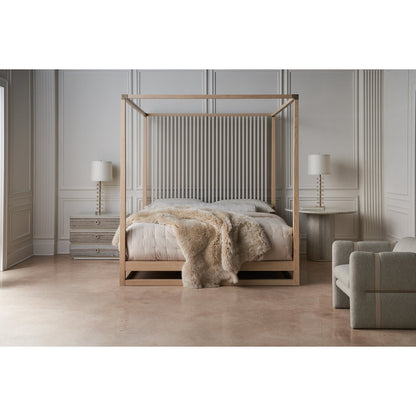 Caracole Pinstripe Solid Wood Bed