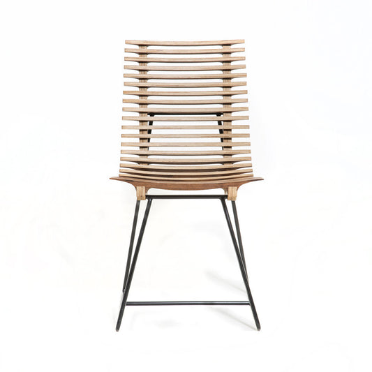 Robert Allen Pouzet 001 Rib Birch Plywood Armless Chair