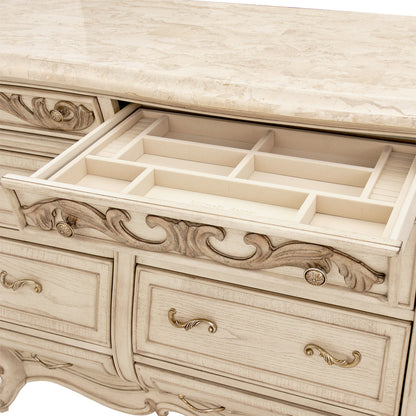 Platine de Royale 12 Drawer Dresser with Mirror
